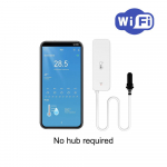 Tuya WiFi Zigbee temperatuuri ja niiskuse m&otilde;&otilde;tja v&auml;lise sondanduriga (valikuline digitaalne LCD-ekraan), termomeeter akvaariumi jaoks Wifi No screen