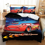 Lightning McQueen auto tekikott padjap&uuml;&uuml;r auto voodipesukomplekt t&auml;iskasvanu poiss t&uuml;druk magamistoa kaunistus s&uuml;nnip&auml;evakink &uuml;heinimese kaheinimese suur 135x200cm
