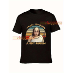 Vintage Jah, ma tean Andy Pipkinit Little Britaini filmi T-s&auml;rk - Ikooniline telesaate tegelaskuju disain Andy Pipkini ja Jah, ma tean loosungiga - Unisex pehme 5XL must