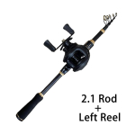 Kaasaskantav l&uuml;hike spinningup&uuml;&uuml;gikomplekt Teleskoopiline mini-merep&uuml;&uuml;gipost Suletud pikkus 41-42cm &Uuml;lekandesuhe 7.2:1/5.2:1 rattakomplekt 2.1m Rod+Left Handle must