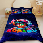 Roblox tekikate Roblox koomiksim&auml;ngu teismeliste voodipesukomplekt tekikate pehme magamistoa &uuml;hiselamu dekoratsioon parimad kingitused AU Single140x210cm