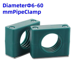 5 tk 6/8/10/12/14/16/18/20/22/25/27/28/30/32/35/40/45/50/55/60 mm l&auml;bim&otilde;&otilde;duga toru poldiga kinnitatavad plastklipid Toruklamber Toru kinnituskomplekt Diameter 10mm Pipe gray