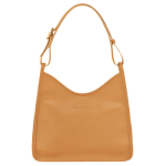 Longchamp Le Foulonn&eacute; Kuldne Metallist Riistvara Magnetiline Kinnis K&uuml;lgnahast Hobos K&auml;es Kantav &Otilde;lakott Keskmine Naiste K&auml;ekotid Pruun 10155021371 Basic Set (Bag+Dust Bag) beige