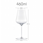 JINYOUJIA Grassl Style Libert&eacute; 460ml Valge Veini Rieslingu Veiniklaas Kristall K&auml;sit&ouml;&ouml; T&auml;iuslik Kvaliteet Sommeljee Maitsestusklaas 401-500ml