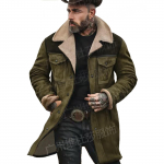 S&uuml;gis-Talvine Meeste Jakk Suede V&auml;rvide Sobitamisega Jakk Mitme Taskuga T&otilde;mblukuga Jakk S