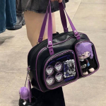 Uus Y2K Armas Ita kott Moodne Suure Mahutavusega &Otilde;lakott Lolita T&uuml;druk L&auml;bipaistev Cosplay K&auml;ekott DIY M&auml;rgi N&auml;idik Crossbody kott 34x24x13cm