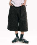 MOO Pesitud Leopard Bermuda l&uuml;hikesed p&uuml;ksid - Must Brown/L black