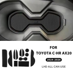 Silikoonist libisemisvastane matt Toyota C-HR AX20 h&uuml;briidile 2024-2026 | Veekindel tolmukindel uksepilu kate Black LHD must