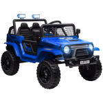 Laste elektriline auto &otilde;rna vedrustuse, puldiga juhitav, LED-tulede, helisignaali ja 12V mootoritega, valmistatud plastist ja metallist, sinine 109 x 67 x 68.5 cm sinine