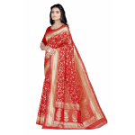 Sugathari Naiste Banarasi Saree Puhtast Kanjivarami Siidist Saree Pehme uus naiste 2023 Disain Kandmiseks Pattu Sarees Viimane peo Sa Free Size punane