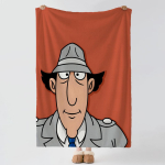 Multikas Inspector Gadget Viskapehme soe flanellkate mitmeotstarbeline kate voodi, diivani, kontori, konditsioneeriga ruumi jaoks uinakute tekk 125x150cm (50x60inch)