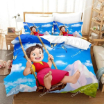 3D-prinditud anime Heidi, Alpi t&uuml;druk Voodipesukomplekt &Uuml;heinimese, Twin, T&auml;is-, Queen-, King-suuruses Voodikomplekt T&auml;iskasvanu Laste Magamistuba Tekikoti Komplektid 135x200cm