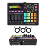 BM800 USB Podcasti Komplekt: 48V mikrofon, helikaart, k&otilde;rvaklapid mobiiltelefoni, arvuti ja otse&uuml;lekande jaoks.