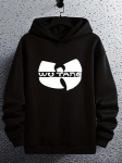 Must kapuutsiga pusero valge WU TANG graafikuga - 100% pol&uuml;esterkude XXL white