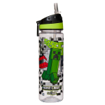 Smiggle Multifunktsionaalne Multikakujuline T&otilde;mblukuga Stressimaandav Seljakott Laste Koolikott &Otilde;pilaste Vabaajakott Green minecraft straw kettle (650ml)