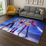 Kpopi deemonik&uuml;tid Rumi Mira Zoey Muusika Joonisfilmivaip Vaip Magamistoa elutoa diivani Kodu kaunistamiseks, libisemiskindel p&otilde;randamatt Kingitus 80cm x 120cm