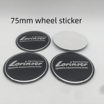 4 tk 56 mm 75 mm Lorinser logo Auto embleem Ratta rummu keskmise katte m&auml;rk Kattekleebised Stiilitarvikud 75mm sticker