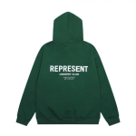 Kvaliteetne Represent Huppar Naistele Meestele Unisex &Uuml;legabariidiline Streetwear Puuvillasegust Pullover Huppar XL vaseroheline