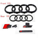 Audi B8 B9 2010-2019 S4 Sport 3D ABS L&auml;ikiv Must 275mm Esiv&otilde;re 192mm Tagaluugi Kirja Logo Embleem M&auml;rk Tarvikud Gloss black
