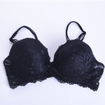 Naiste pitsist Push Up rinnahoidja Top Cups R&otilde;ivad Naistepesu Seksikas suures suuruses rinnahoidja 34C must