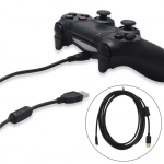 300 cm laadimiskaabel PS4 kontrolleri USB-laadija juhtmevaba juhtkangi m&auml;ngujuht must