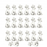 20 t&uuml;kki Koerte kutsikate ripats Helmeste otsimine Aksessuaaride meisterdamine 2x1.5cm h&otilde;be