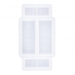 Baari silikoonvorm vaigu valamiseks k&auml;sit&ouml;&ouml;ks &scaron;okolaadi valmistamiseks isetegemiseks 94x50x12mm puhas