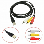 3 RCA isane-USB emane Aux audio-videokaamera adapteri AV-muunduri kaabel
