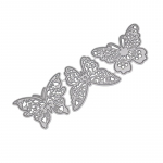 3 tk Butterfly metallist l&otilde;ikevormid isetegemiseks scrapbookingi sisekujunduseks Kaunid reljeefsed templid ja stantsid