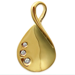 Les Tr&eacute;sors De Lily [G7836] - kullatud ripats  Goddess  valge kuld - 15x28 mm kuld