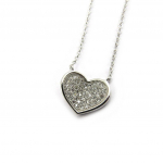 Les Tr&eacute;sors De Lily [L7238] - Collier Argent 'Love' blanc valge