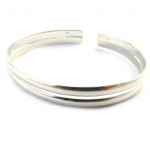 Les Tr&eacute;sors De Lily [M7243] - Bracelet argent 'Chor&eacute;graphie' argent&eacute; - 57x45x8 mm h&otilde;be