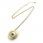 Les Tr&eacute;sors De Lily [M8121] - Collier sautoir 'Scarlett' dor&eacute; (cassolette) kuld