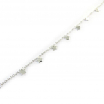 Les Tr&eacute;sors De Lily [N3401] - Bracelet Argent 'Etoiles' argent&eacute; h&otilde;be