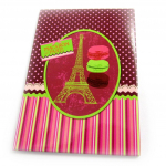 Les Tr&eacute;sors De Lily [M1353] - Magnet 'Macarons de Paris' rose vert Heleroosa