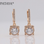 PATAYA mikrovaha sisekujundus valge naturaalsest tsirkoonist rippuvad k&otilde;rvar&otilde;ngad mood luksuslikud peened ehted