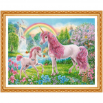 Isetegija n&auml;put&ouml;&ouml; T&auml;is&uuml;mmargune teemanttikandid Vikerkaar &Uuml;kssarvik Kodu 5D Teemantmaal Ristpistes 20X30CM