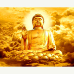 &Uuml;mmargune puur 5D DIY teemantmaal Buddha 3D teemanttikandid ristpistes 50X70CM yellow