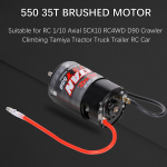 550 35T harjatud mootor RC 1/10 aksiaalsele SCX10 RC4WD D90 roomikronimisele Tamiya traktori veoauto haagisele RC autole must