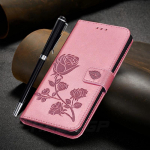 Nahk&uuml;mbris Samsung Galaxy A12 Cover Rose Flower Magnetic Flip Wallet Case jaoks Samsung A12 5G telefoni&uuml;mbriste jaoks Samsung A 12 Cover Fundas Coque jaoks Samsung Galaxy A12 5G roosa kuldne v&auml;rv