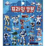 Petit Fancy Fluffy kleebised / Power Rangers & Robot (iga&uuml;ks 10 ea) 7 valikut [Kolmem&otilde;&otilde;tmeline / Korea / Dekoratsioon / DIY Scrapbooking]