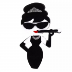 Blucome Fashion akr&uuml;&uuml;lfiguur pross naiste t&uuml;drukute mantlile Hijab Pins must