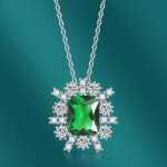 BELLA BOX ripats kaelakee mitmev&auml;rviline mood pulma kihlus ehted roheline