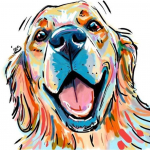 5D Teemantmaali Ise ise loomaseeria K&auml;sitsi valmistatud t&auml;isteemantkivist tikitud mosaiikmosaiigiga grupikarp kodukaunistamise kingitus Full Round 20x20CM