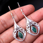 Imeilus Sakota Mine Emerald Gemstone k&otilde;rvar&otilde;ngas Ae5225