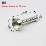 35mm 42mm 45mm 48mm 51mm 60mm mootorratta v&auml;ljalaske summuti katal&uuml;saator DB Killer summuti m&uuml;rasummuti Akrapovic jaoks SC jaoks