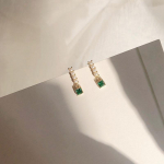 ANENJERY Pearl Green Stone Tilk K&otilde;rvar&otilde;ngad Naiste Lihtsad Peen Retro K&otilde;rvar&otilde;ngad Peoehted