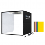 PULUZ 250 mm kaasaskantav kokkupandav fotograafia valguskasti r&otilde;ngasvalgustusplaat, 3 valgusrežiimi, 10 heleduse taset USB-kaabli juhtimine 1 Set