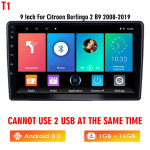 Icreative 2 Din Carplay Android-autoraadio Citroen Berlingo 2 B9 jaoks 2008-2019 WIFI GPS-navigatsioonis&uuml;steem auto multimeediumipleieri peakomplekt