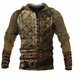 Urban Trend Cosplay Style Meeste kapuuts kevade ja s&uuml;gise Kvaliteetsed Viimistletud Mustrid Viking Myth Totem 3D Prindiga dressipluus 4XL 6XL